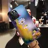 Aplicável à Capa de Vidro Temperado para Apple 18PRO 17PROMAX Capa Protetora iPhone16 Flores Brancas 17E Pétalas