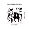 Br3389 Retrato de Família de Gatos Casual Silhueta Adesivos de Parede Autoadesivos Decoração de Parede de Fundo para Quarto Sala de Estar Adesivos Decorativos