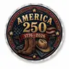 Posavasos Acrílico Conmemorativo del 250 Aniversario Americano Posavasos Vintage Resistente al Calor para Sala de Estar Posavasos Aislado de Vidrio Orgánico