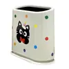 Cubo de basura para el hogar para espacios estrechos, estilo crema de dibujos animados para baño, dormitorio, papelera, contenedor de almacenamiento de gran capacidad para sala de estar