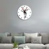 Reloj de pared de dibujos animados lindo y simple, ciervo lindo, forma redonda para habitación infantil, reloj moderno silencioso