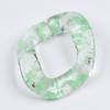 Cadena Acrílica Plástico Transparente Colorida Cadena Cielo Estrellado Hebilla Anillo Abierto Joyería DIY Accesorios para Cadena de Teléfono Móvil