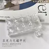 Manicura Xiaoying - Soporte de Uñas Acrílico Grande de Doble Fila No Magnético Que Puede Absorber Ojo de Gato Piezas de Ajedrez Transparentes Soporte de Uñas No Magnético