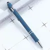 Punto venta al por mayor pantalla táctil capacitiva Bolígrafo Presión Bolígrafo de tinta metálico bolígrafo publicitario impresión de logo creativo belleza bolígrafo fabricantes