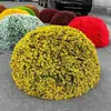 Decoración de Tapa de Alcantarilla de Planta Verde para Exteriores Bola de Planta Verde Planta Verde Simulada Bola de Hierba de Pino y Ciprés Bola de Hierba de Milán