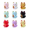 Micro-Paisaje Creativo Lindo Buena Suerte Gato de la Suerte Muñeco Accesorios de Decoración DIY Adornos Pequeños para Coche Escritorio