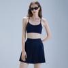 Conjunto Esportivo de Exterior Transfronteiriço Alosco para Mulheres, Conjunto de Duas Peças com Saia Plissada de Tênis de Camada Dupla para Verão