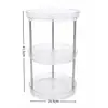 Estante Giratorio Transfronterizo para Almacenamiento de Condimentos de Cocina Caja de Almacenamiento de Escritorio para Baño Estante de Almacenamiento de Escritorio para Cosméticos y Productos para el Cuidado de la Piel