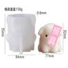 Molde de Pudín de Capibara 3D Fácil de Desmoldar DIY Pastel Francés Pequeño Dinosaurio Mousse Cubito de Hielo