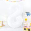 Globo de cumpleaños digital grande blanco de 32 y 40 pulgadas, versión estadounidense, con embalaje independiente, accesorios para fotos de fiesta de cumpleaños