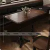 Mesa y Silla de Cafetería Vintage Combinación Mesa y Silla de Tienda de Postres de Té con Leche Repostería Pastelería Mesa y Silla de Comedor de Madera Maciza Restaurante Occidental Asiento de Tarjeta Comercial