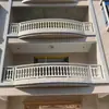 Liga de alumínio imitação mármore corrimão guarda-corpo de varanda cerca de terraço externo corrimão de escada de villa enclosure de coluna romana