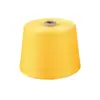 Fio Fiado Preservador de Cor para Comércio Exterior Transfronteiriço, Poliéster Puro, Amarelo Dourado, Alta Solidez, Cor Brilhante, Boa Tecelagem, Sem Quebra, Fábrica de Fiação Fina