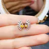 Venta al por mayor de fábrica Pendientes Populares de Turmalina Natural con Incrustaciones de Plata S925 Piedra Principal 4*6 Joyería de Lujo Venta Directa de Fábrica