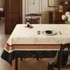 Nova Toalha de Mesa Estilo Retrô, Impermeável, à Prova de Óleo, Isolante Térmico e Resistente ao Desgaste, Elegante e de Alta Qualidade Estilo Chinês, Toalha de Mesa Longa Decorativa