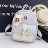 Mochila de Mujer 2023 Nuevo Estilo Bolso Bandolera Estilo Coreano Estilo Universitario para Estudiante Bolsa de PU Mochila de Mujer Bolsa de Viaje