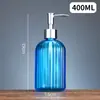 Lujo Accesible Escandinavo Botella de Vidrio para Loción y Gel Antibacterial Botella de Jabón Tipo Push Sub-botella para Champú y Gel de Ducha de Alto Valor