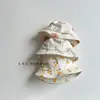 Chapéu de Pescador Infantil Primavera e Outono Gaze de Algodão Fina Respirável Chapéu de Sol para Meninos e Meninas Viagem ao Ar Livre Proteção Solar