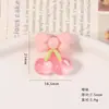 Lindos Accesorios de Resina de Dibujos Animados con Transparencia Similar al Hielo: Oso Pequeño, Oveja Pequeña, Cereza Pegatinas Universales DIY, Parches 3D para Fundas de Teléfono e Imanes para Refrigerador