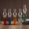 Lámpara de queroseno antigua L555, portalámparas de cuatro garras, linterna de vidrio, lámpara de aceite antigua retro, adornos decorativos, lámpara de atmósfera