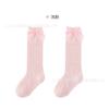 Medias Finas de Verano para Bebé con Lazo Calcetines de Algodón para Recién Nacido Malla Transpirable Calcetines Medianos de Boca Suelta para Niños Calcetines de Princesa