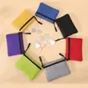Bolsa para monedas impermeable de tela Oxford simple en stock para hombres y mujeres, tarjetero ultraligero, llavero, minibolso portátil