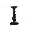 Portavelas de Aromaterapia de Hierro Forjado Vintage Negro Decoración de Boda Mesa Decoración del Hogar Set de Aromaterapia de Mesa Estilo Antiguo