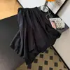 Falda de Encaje Patchwork Irregular Vintage para Mujer 2026 Nueva Principios de Otoño Adelgazante Cintura Elástica Falda de Línea A