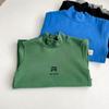 Colección Camiseta Base Liquidación ~ Otoño e Invierno Estampado Cuello Medio Algodón Lijado Camiseta Base Manga Larga Ropa Exterior para Niños y Niñas