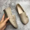Zapatos de Mujer de Talla Grande 35-43 Zapatos de Piel Suave Primavera y Otoño Suela Suave Antideslizantes Punta Redonda Cómodos Zapatos Planos para Mujeres de Mediana Edad y Ancianos