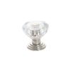 Pomo Cristal Acrílico Transparente Herrajes Manija Mueble Manija Gabinete Armario Puerta Cajón Agujero Sencillo Manija Puerta