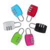 Cadeado de senha de metal de três posições, cadeado de senha para guarda-roupa de academia, zíper para bolsa de bagagem, trava de senha antifurto