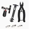 Herramienta para Cadena de Bicicleta, Calibrador de Cadena para Bicicleta de Montaña, Cortacadenas, Herramienta para Remover Cadena, Herramienta Alicates para Hebilla Mágica