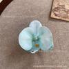 Cabeza de Flor de Phalaenopsis de Película Artificial Impresa en 3D Horquilla para el Cabello de Celebridad de Internet Souvenir de Boda Caja de Dulces de Boda Flores Falsas Decoradas a Mano