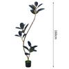 Planta Verde Artificial King Kong de Borracha Simulada Planta de Vento Silencioso Plantas Artificiais para Interior Ornamento de Chão de Luxo Leve de Alta Qualidade