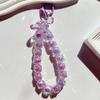 Pingente de Corrente de Celular de Cristal Avançado Novo Frisado Corrente de Pulso Pendurado Corrente Pulseira Pulseira Cordão Feminino High-end Luz
