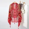 Chal de Estilo Étnico para Viajes de Verano, Capa Cubre-Ropa de Algodón y Lino Retro con Hebilla Hecha a Mano para Protección Solar, Versátil Parasol Toalla de Playa