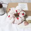 Retro Chifón Verano Celebridad de Internet Fresa Anillo para el Cabello Intestino Grueso Diadema Estilo Chica Mori Flor de Cabeza Tendón del Cuero Cabelludo Accesorios para el Cabello Venta al por Mayor