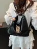 Bolsa de Grande Capacidade para Mulheres, Nova Bolsa Feminina Estilo Coreano, Bolsa de Ombro Transversal Versátil de Couro Macio Casual, Bolsa Tote para Trabalho e Deslocamento