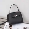 Bolsa Feminina Togo de Couro Bovino de Primeira Camada, Grande Capacidade, Couro Macio, Ombro Único Transversal, Estilo Europeu e Americano, Versátil, Elegante, Bolsa de Nicho