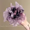 Laço Strass Intestino Grosso Elástico de Cabelo Feminino High-End 2026 Novo Tamanho Grande Corda de Elástico de Cabelo Corda de Cabeça Flor de Cabeça Acessórios de Cabelo