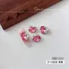 Decorações de nail art em cristal K9, modernas e luxuosas, ultra brilhantes, rosa claro, em formato de açúcar gelado, rosa de oito lados, em formato de ovo de pombo, sem base, bola de cristal