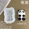 Gatito Queso Panda Pastel Estrella Grande Trasero Fresa Gatito Molde de Silicona Mousse Pastel Chocolate Yeso Horneado