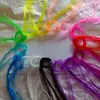 Tubo Blando de Vidrio de Color de 2 mm Fibra de Vidrio Nostálgica Envuelto en Hilo Tejido a Mano Plástico Tejido Pez Pequeño Tubo Blando Vacío