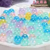 Cuentas Redondas Transparentes Agrietadas de 8/10/12 mm Cuentas Acrílicas Agrietadas para DIY Collares Pulseras de Cuentas Siete Colores Cuentas Sueltas