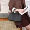 Bolso de Mano de Cuero Genuino Otoño e Invierno para Mujer, Elegante Bolso de Hombro de Piel de Vaca de Primera Capa Natural, Bolso Cruzado, Mayoreo, Nuevo Modelo de Otoño