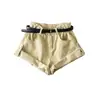 Shorts de Moda para Mujer YPFF Estilo Europeo y Americano Talla Pequeña Pantalones Rectos Dobladillos Tendencia Callejera Vaqueros Lavados de Cintura Alta