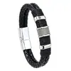 Pulseras tejidas para hombre y mujer europeas y americanas, personalizadas, versátiles, casuales, pulseras de cuero de alta gama, proveedor de comercio electrónico transfronterizo