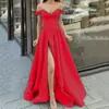 Vestido de Festa de Verão 2026 Novo Transfronteiriço Europeu e Americano, Vestido Sem Mangas Multicor Tomara-que-caia Decote V Costas Abertas Bainha Ampla Fenda para Mulheres