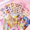Colección de pegatinas con temática de consola portátil para crear escenas en miniatura, con elementos de posicionamiento y miniaturas, un juguete educativo y antiestrés de dibujos animados para niños